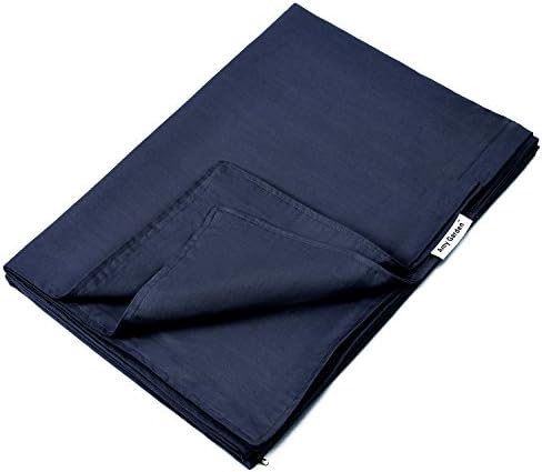 Amy Garden Premium Duvet Covers Cotton Removable Cover for Weighted Blanket Inner Layer,Navy - 48''x72'' (DUVET COVER ONLY) by