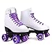 C SEVEN Cute Roller Skates for Kids and Adults (Purple, Women's 6 / Youth 5 / Men's 5)