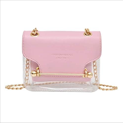 OneMoreT Fashion Women Brand Design Small Square Shoulder Bag Clear Transparent PU Composite Messenger Bags New Female Handbags