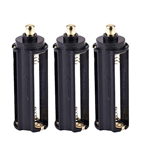 Handheld Flashlights?Lookatool 3 x 3 AAA Battery Holder Spring Box For Flashlight Torch