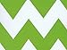 APPLE GREEN & WHITE CHEVRON STRIPE Gift Wrap Wrapping Paper - 16ft Roll