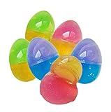 Two-Tone Glitter Putty Eggs 6 Pack