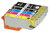 TS 5-PK T273XL Remanufactured compatible ink cartridges for EPSON T273 (1 BLACK , 1 Photo Black , 1 YELLOW, 1 MAGENTA, 1 CYAN) Expression Premium XP-600, Expression Premium XP-610, Expression Premium XP-800, Expression Premium XP-810