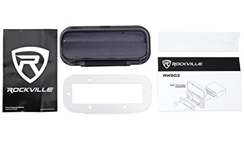 Rockville-Rwsg3w-Universal-MarineBoat-Receiver-Splash-Guard-Housing-Case-White Rockville-Rwsg3w-Universal-MarineBoat-Receiver-Splash-Guard-Housing-Case-White
