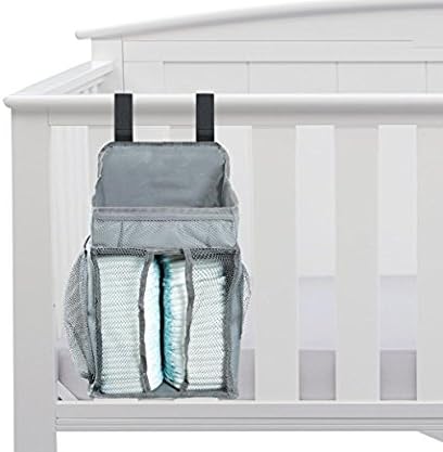 Baby Hanging Nursery Organizer - With Large Pockets - Space For Diapers, Wipes, Creams & Lotions - Support for Crib