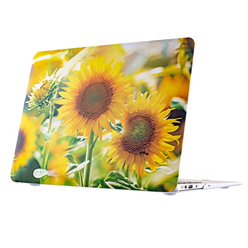 MacBook Air 13 Inch Case, TeenGrow Plastic Hard Protective Smooth MacBook Shell Case for Laptop MacBook Air 13 inch Model:A1369 and A1466, Sunflower - Thumbnail 6
