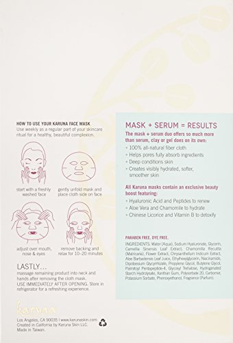 Karuna Anti-Oxidant + Face Mask, Pack of 4, 3.80 fl. oz.