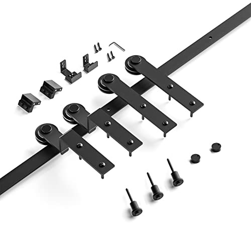 FREDBECK 4 FT Mini Bypass Barn Door Hrdware Kit Small Mini barn Door Hardware Pricepulse