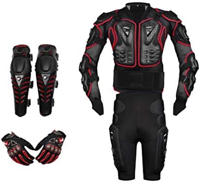 Motorcycle Body Armor Moto Protective Gear Motorcycle Jacket+Shorts Pants+Protection Knee Pads+Gloves Guard