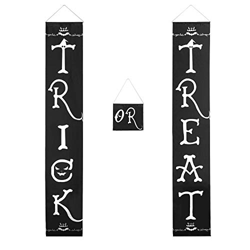 image for Vivreal Halloween Outdoor Decoration - Trick or Treat Banner for Front