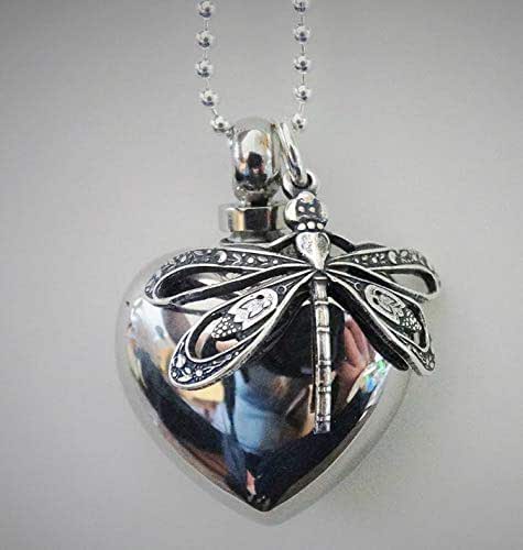 Amazon.com: Cremation Jewelry Dragonfly Heart Unique ...