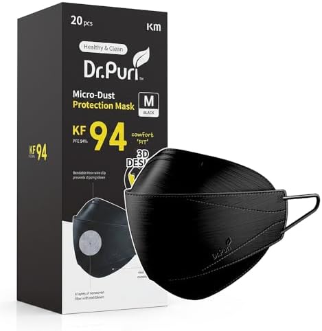 Dr.Puri [20 Pack New Micro-Dust Protection Face Premium Mask (KF94