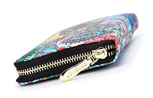 LOVESHE Women wallet Kaleidoscope Bohemian wristlet Clutch wallets - Thumbnail 4