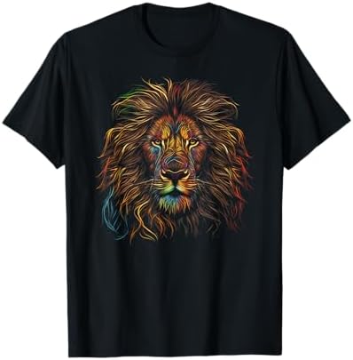 Amazon.com: Lion Colorful Lions from Africa Day of The Dead T