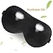 Eye Mask for Sleeping PaiTree Natural Silk Sleep Mask & Blindfold, Professionally-Made, Super-Smooth & Skin-Friendly Eye Shade Eye Cover for Sleeping for Woman & Man (Black)