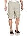 Nautica Men's Mini Ripstop Twill Cargo Short, Stone, 38W