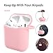 Airpods Case – BlUEWIND Drop Proof Air Pods Protective Case Cover Silicone Skin, Cute Fur Ball Airpods Keychain/Strap, Apple Airpods Accessories, Best Gift for Girls and Women, Pinkthumb 4