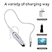 Hapyia Wireless Lightweight Bluetooth Headset, Up to 24 Hours Talk Time and 22 Hours Music Time, Built-in Microphone (White)
