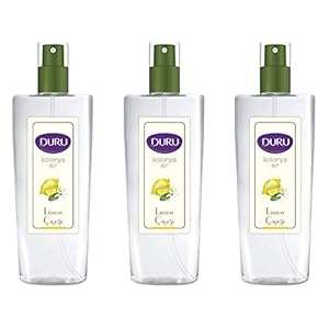 Duru Lemon Cologne Limon Kolonya Spray Pump Bottle 150 ml (3 PCs Offer)