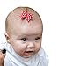 TruStay Clip - Butterfly baby hair bows - Best No Slip Barrette for Fine Hair (B5-White)