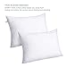 HOMFY Queen 100% Cotton Pillows for Sleeping, Set of Two Standard Premium Super Soft Bedding Pillow, Hypoallergenic, Anti Dust Mite and Mold & Mildew Resistant - White (White, Standard)