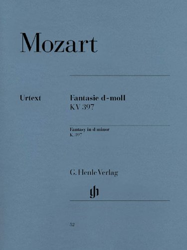 Fantasy D Minor Kv397 (385G) by MOZART WA