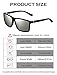 DeBuff Mens Square Polarized Sunglasses Stylish Driving Sun Glasses - TAC, UV400 (Matte Black/Silver)