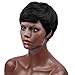 Naseily Short Curly Synthetic Wigs For Black Women Natural Black Hair Wig African American Women Wigs