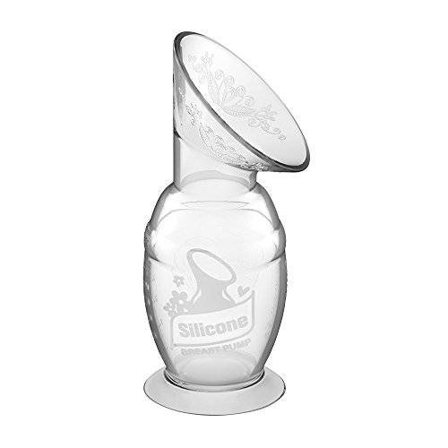 Haakaa 4oz/100ml Silicone Breast Pump with Suction Base 100% Food Grade Silicone BPA PVC and Phthalate Free