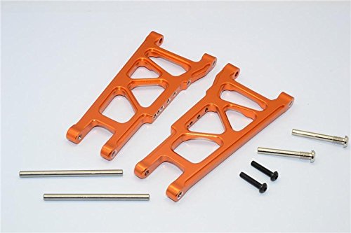 Traxxas Rustler VXL Upgrade Parts Aluminum Rear Lower Arm - 1Pr Set Orange