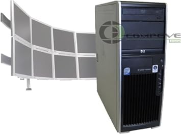 Hp Xw4600 Multimonitor 8 Monitor Trading Desk Computer Workstation - 