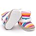 LIVEBOX Baby Multicolor Cotton Knit Premium Soft Sole Anti-Slip Warm Winter Infant Prewalker Toddler Snow Boots (L: 12~18 Months)