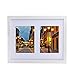 Alotpower 11x14 Wall Picture Frame Made to Display Two 5x7 inches Portrait Pictures-White Mat- Wall Mount Material Included