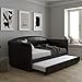 DHP Halle Sofa Bed, Brown, Twin