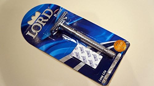Lord Premium Safety Razor Merkur Type Head Model LP1822L aka L6 & 10 Shark Super Chrome Blades