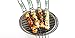 BBQ-AID Premium Barbecue Metal Skewers for Kabobs with Quick Release - Double Pronged, Stainless Steel Metal Skewers for Grilling - Kebab Skewers, Shish Kabob Skewers, Kabob Sticks, Veggies & More