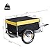 Aosom Elite Bike Cargo / Luggage Trailer - Yellow / Black
