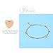 J.Rosée 925 Sterling Silver Summer Simple Double Chain Heart Bead Anklet/Bracelet with Equisite Present Packaging(21cm+3)