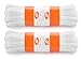 OrthoStep Oval Athletic White 54 inch Shoelaces 2 Pair Pack