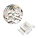 48pcs Empty Half Pans Kits with Magnets - White Plastic Half Pan Fit for Watercolor Oils Or Acrylics Palette Travel Tins Paint Case Customizing Your Own Palette Mifuner