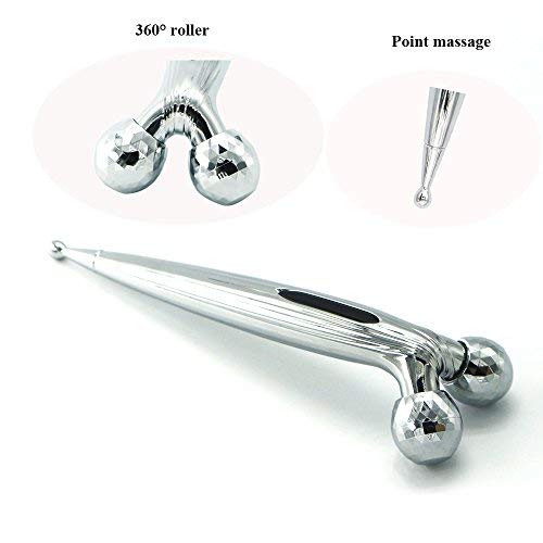 Lightton 3D Small Eye Massager Roller Balls V Face Massage Waterproof Tighten Skin Slimming Tool for Facial Care and Body Care