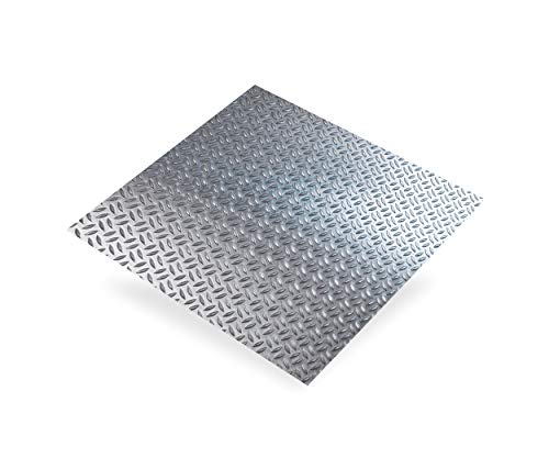 Lamiera di alluminio per riso in granella di spessore 1,2 mm, 500 x 250 mm