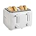 Proctor Silex 24216 Toaster with Wide Slots & Toast Boost, 4-Slice, White