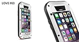 Love Mei Shockproof Waterproof Dust/Dirt/Snow Proof Aluminum Metal Gorilla Glass Protection Case Cover for Apple iPhone 6 Plus 5.5
