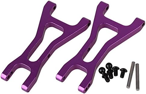 Mxfans 2 PCS Aluminium Alloy A580020 Purple Rear Lower Suspension Arm for WL toys A959 A969 A979 k929 RC 1:18 Car