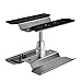 XPURC Rc car Stand Repair Workstation Aluminum Alloy 360 Degree Rotation Lift Or Lower for Rc car 1/12 1/10 1/8 (Titanium)