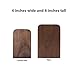 Muso Wood Black Walnut Wood Office Desktop Bookends, Wooden Art Bookend for Book Stand,H6'' x W4'' x L4''(Walnut M-2Pairs)