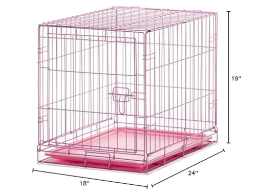 Carlson Pink Secure and Compact Single Door Metal Dog Crate Small in Kuwait Whizz Pet Profile Promotion