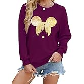 kecukqay Magic Kingdom Sweatshirts for Women Colorful Castle sweatshirt Cute Vacation Shirt Pullover