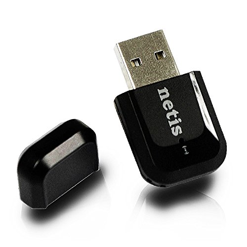 Netis WF2123 Wireless N300 Nano USB Adapter, Supports Windows, Mac OS, Linux, 2.4GHz 300Mbps, 2T2R MIMO Technology